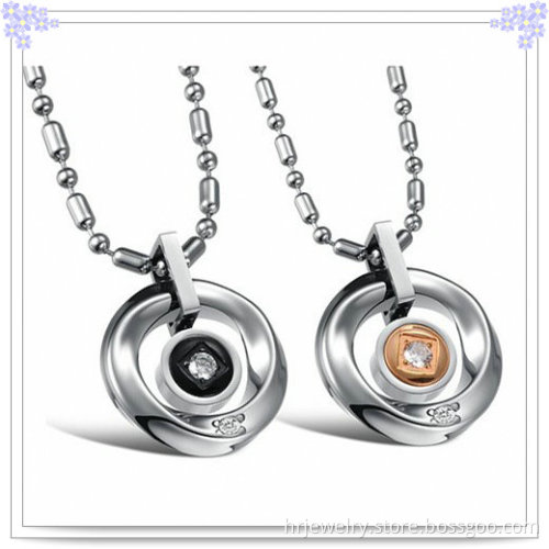 Fashion Jewelry Pendant Stainless Steel Lovers Necklace (HR2134)